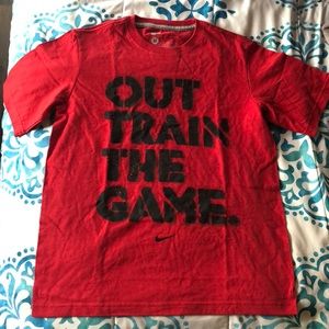 Red teens shirt